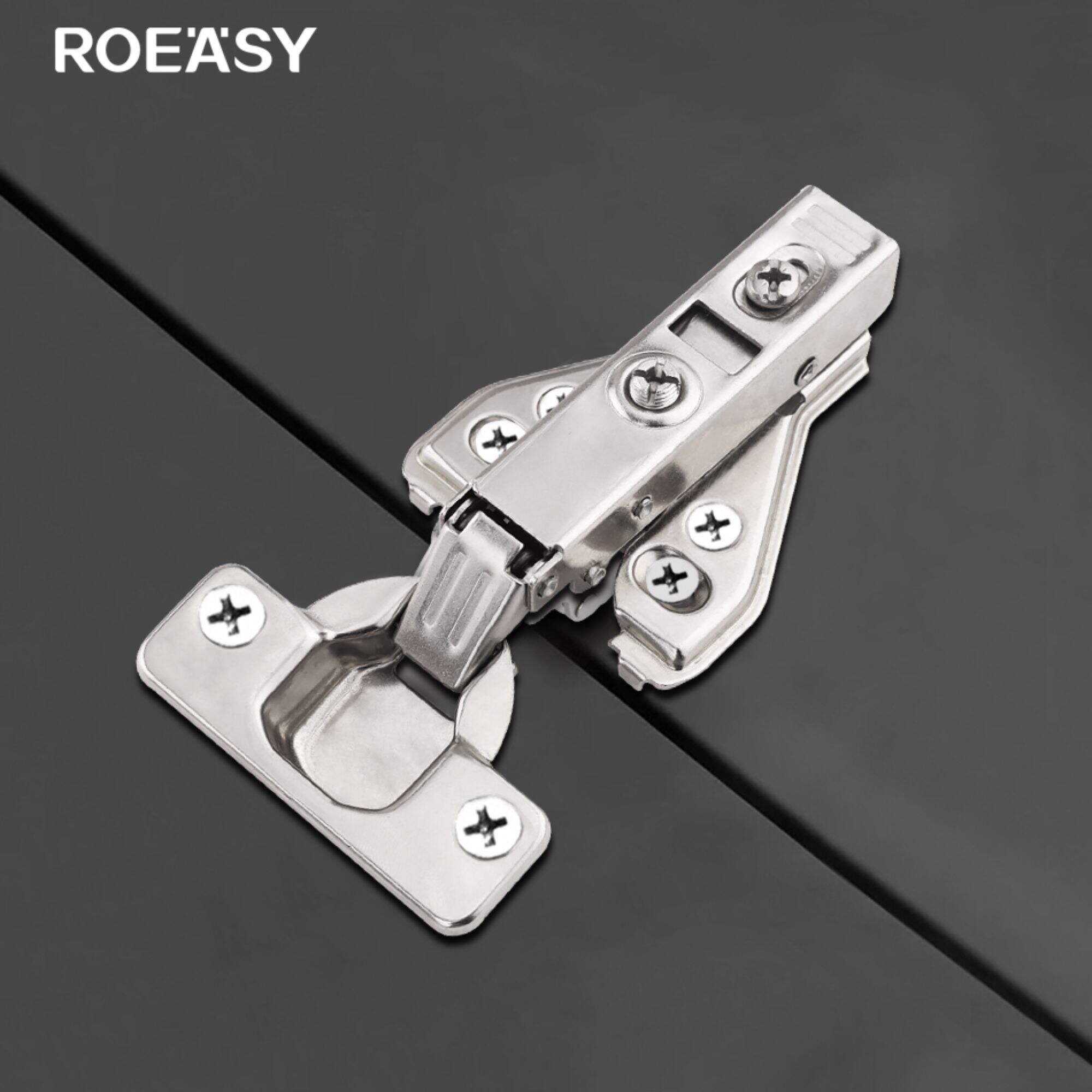 Roeasy CH-293CP Clip-On Cabinet Door Hinge For Furniture Wardrobe And Kitchen Cupboard Closet Soft Close Hinge