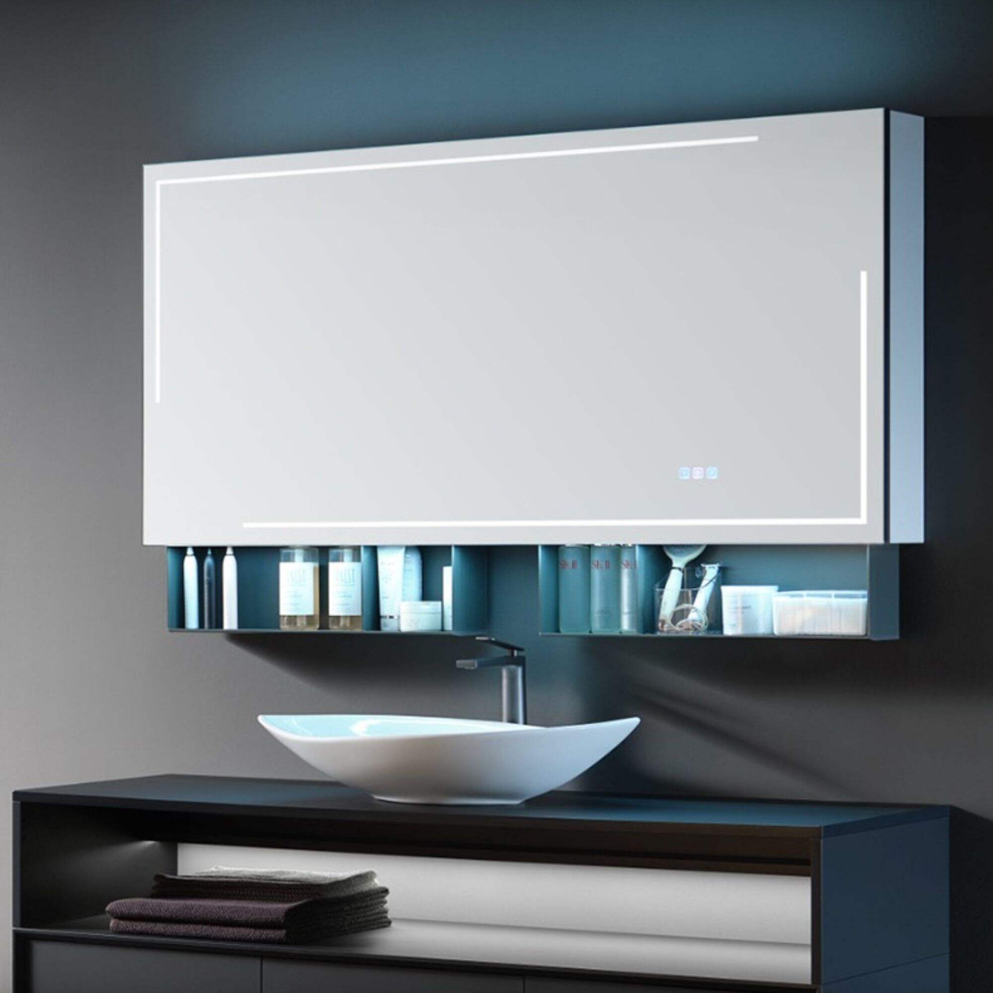 Roeasy Intelligent Mirror cabinet Automatic lifting/drying and dehumidification/multifunctional bathroom mirror cabinet system