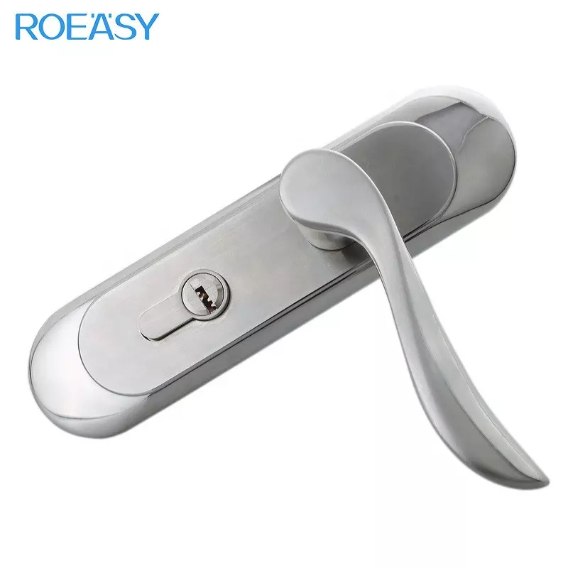 Roeasy Full Set 185mm Single Stainless Steel Privacy Door Security Entry Lever Mortise Hotel Handle Locks