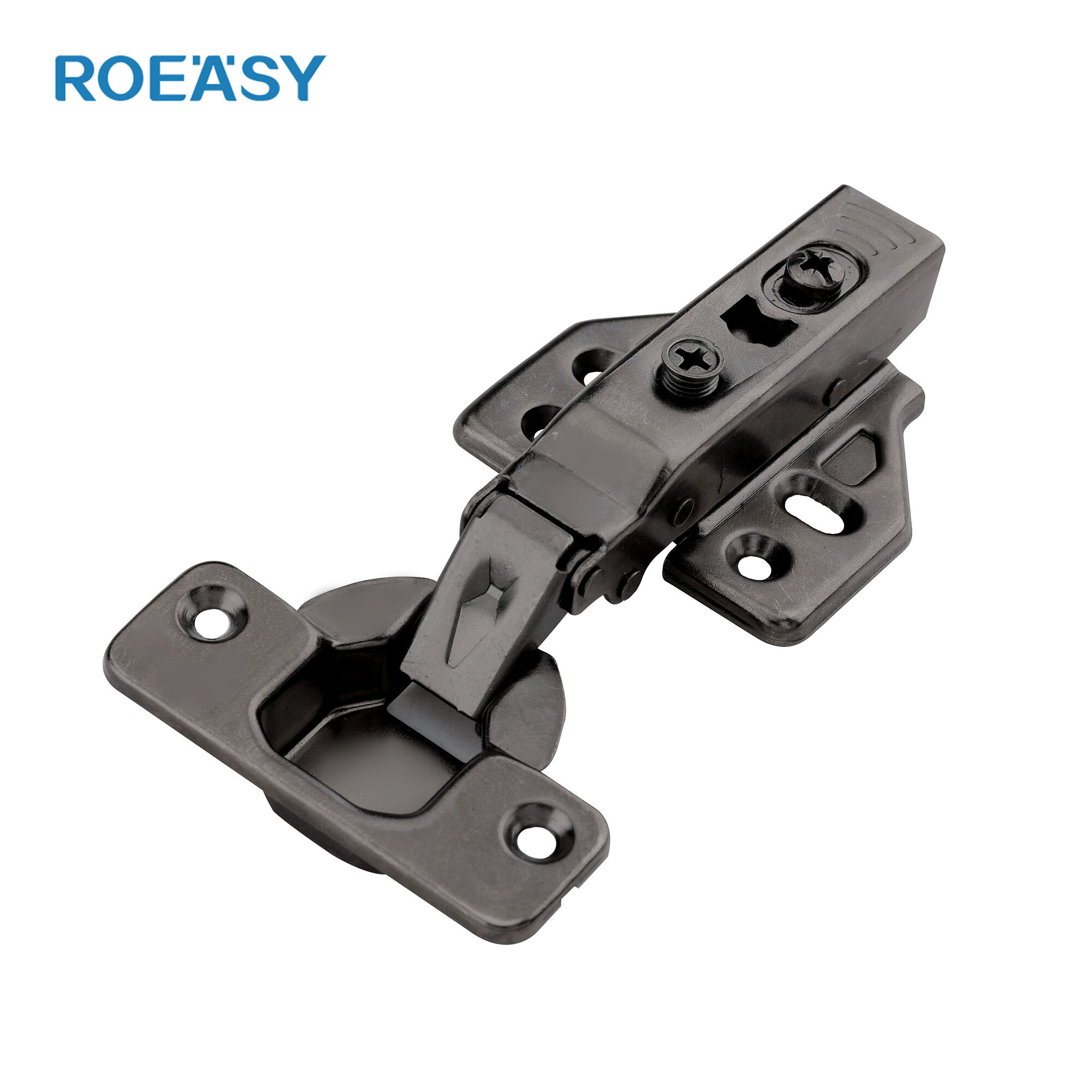Roeasy CH-293A-BN 35mm 90 degree hydraulic clip-on soft close cabinet hinge
