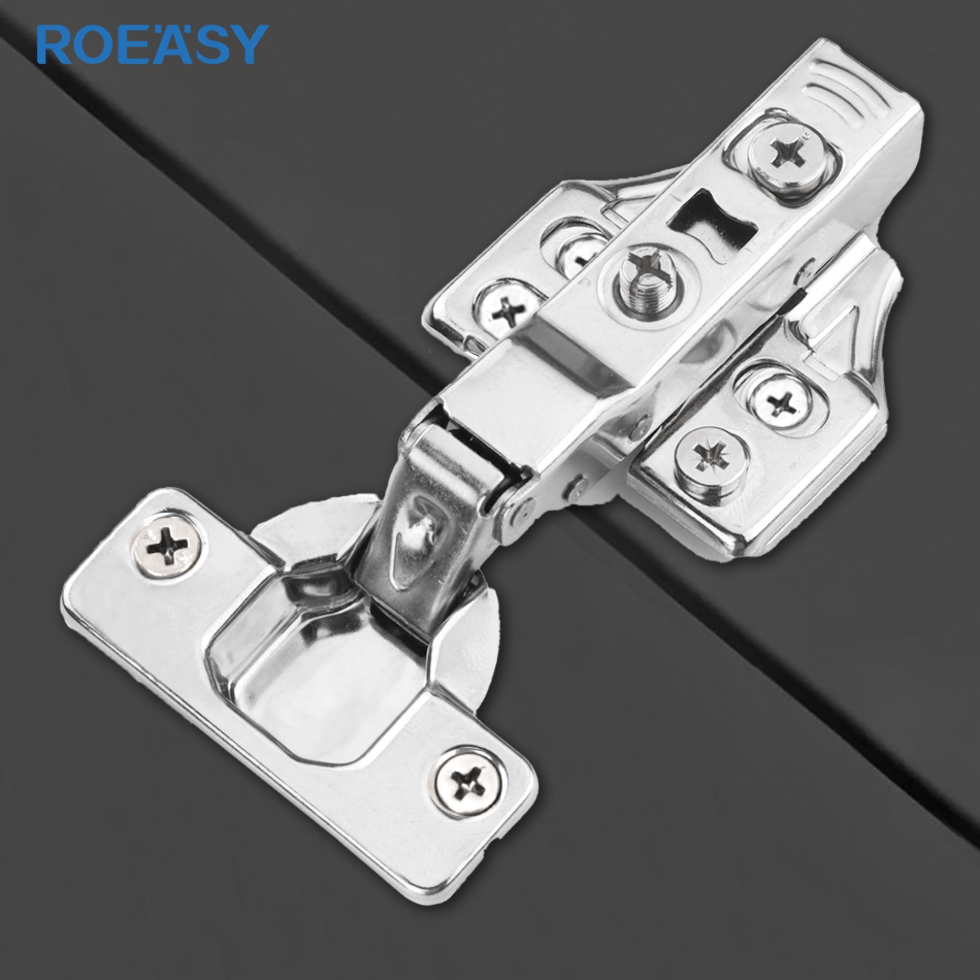 Roeasy CH-293GSS 35mm cup SS201 soft close clip on 3D cabinet hinge
