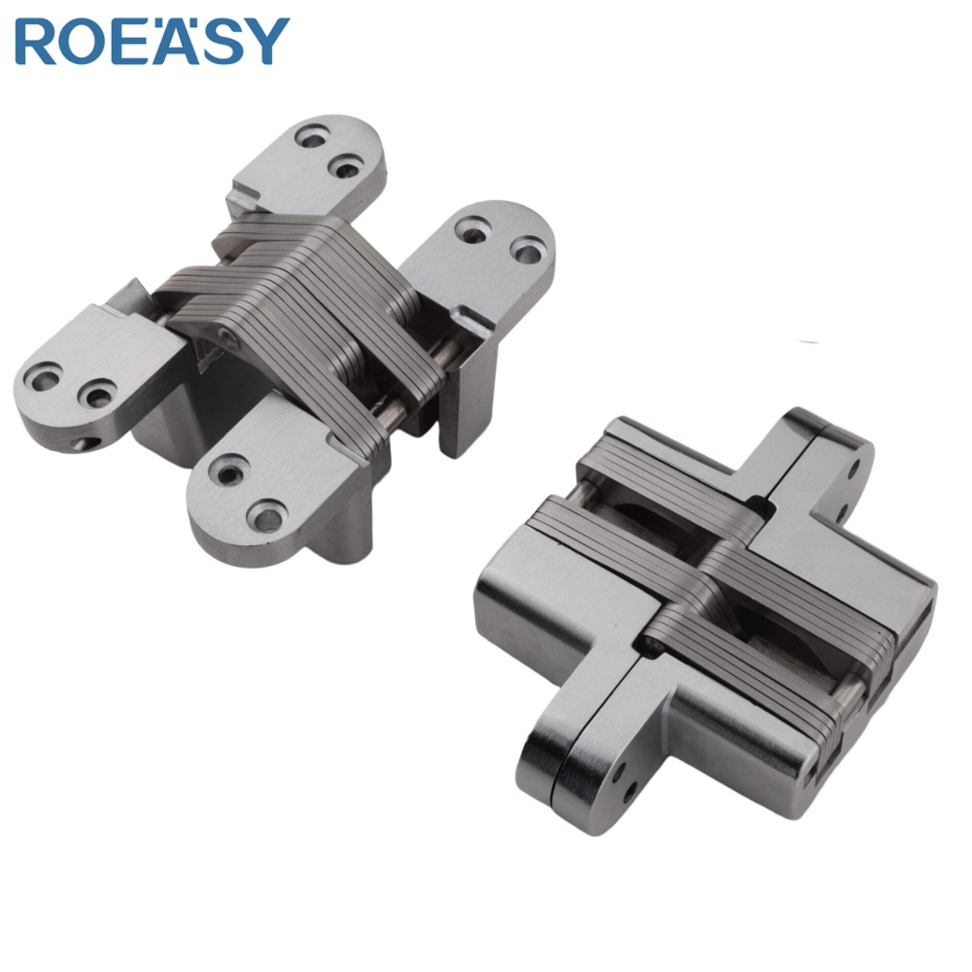 ROEASY AG001 High Quality Furniture Hinge Hydraulic Folding Die Casting Door Hinge Concealed Invisible Hinge for Door