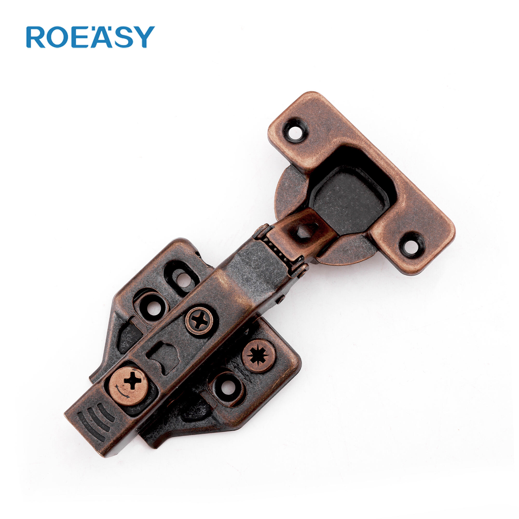 Roeasy CH-293A-3D-AC 35mm cup antique copper clip-on soft close cabinet hinge