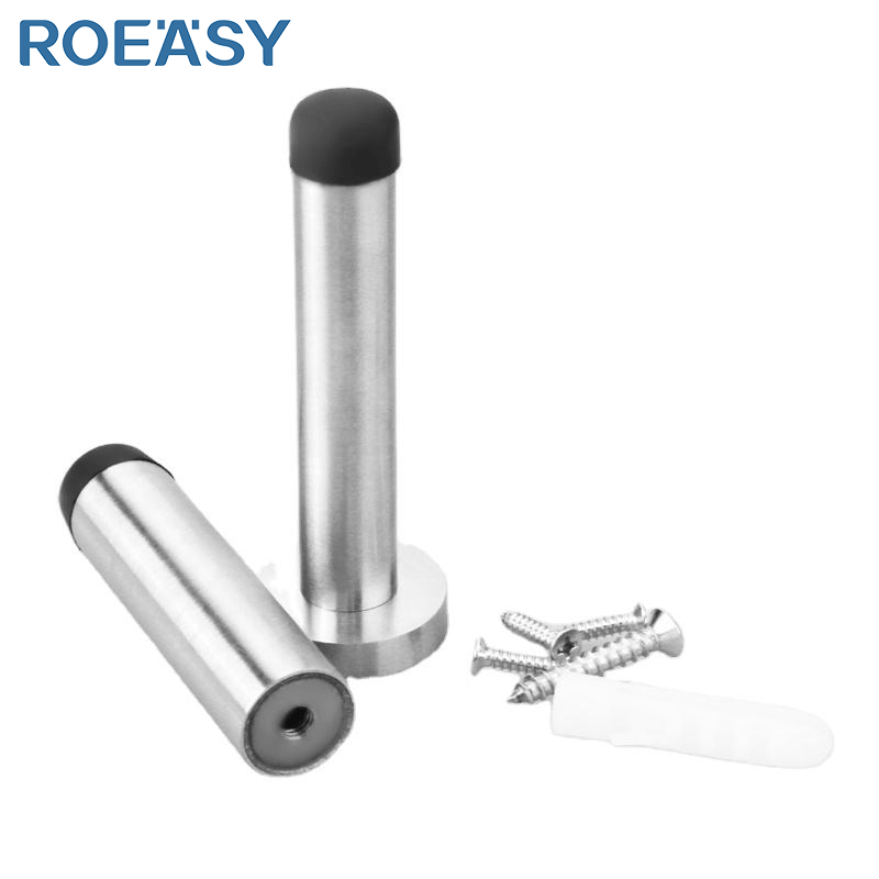 Roeasy DA888 Heavy Duty T Shape 201 Stainless Steel Door Stopper Silver Color Door draft Stops Magnetic Door Holder Stopper