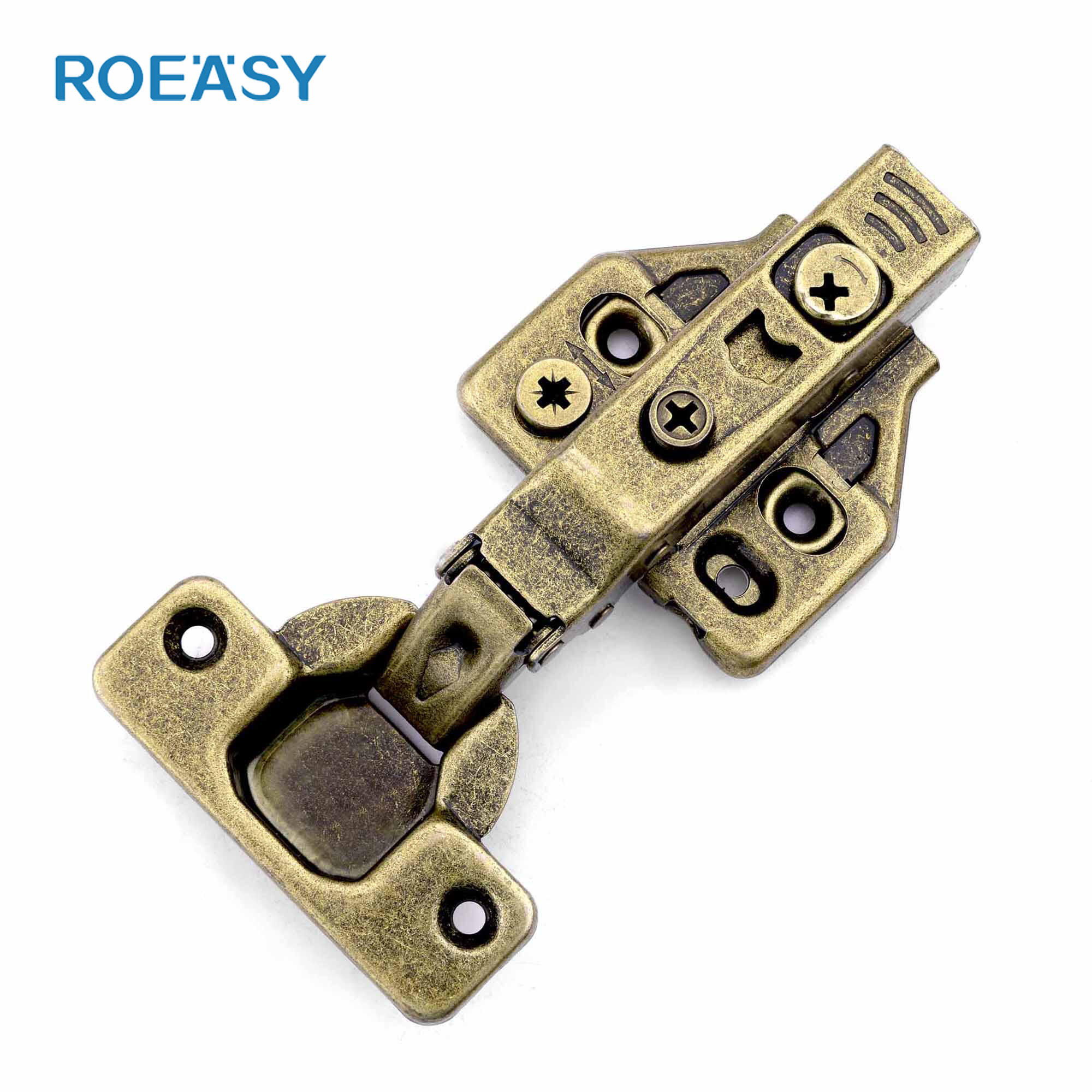 Roeasy CH-293A-3D-AB 35mm cup buffer mute clip-on soft close cabinet hinge