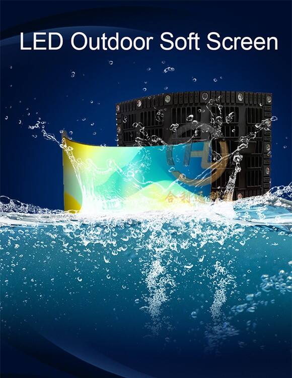 Outdoor Soft Screen Shaped Display Led Screen Display manufacture