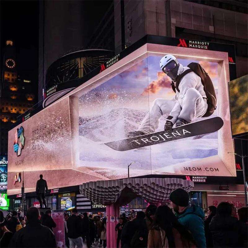 Outdoor Ultra HD Big LED Advertising 3D Naked Screen Display for Large Shopping Malls