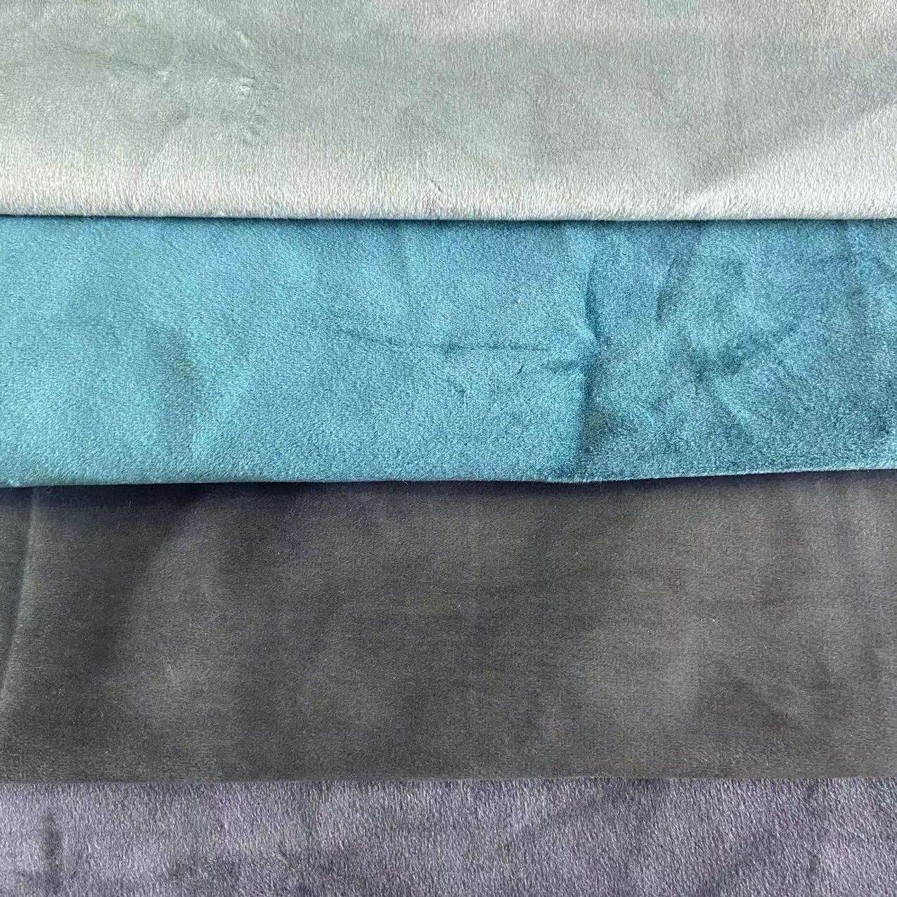 Baby face velvet outlook 100%blackout curtain fabric and materials with high quality supplier