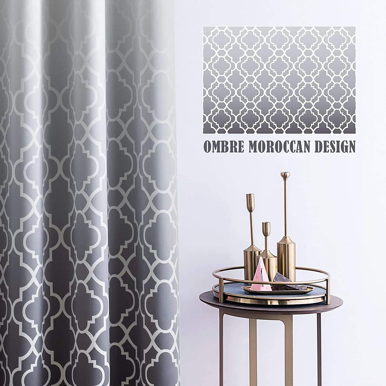 New arrival printing design ready made curtain 100% Blackout polyester Curtains Fabric for rolls details