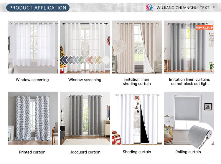 classical design waterproof and sound proof 100%blackout textured curtain fabric and materials details