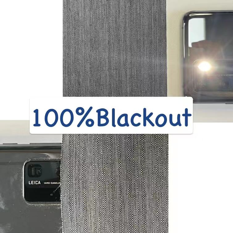 classical design waterproof and sound proof 100%blackout textured curtain fabric and materials manufacture