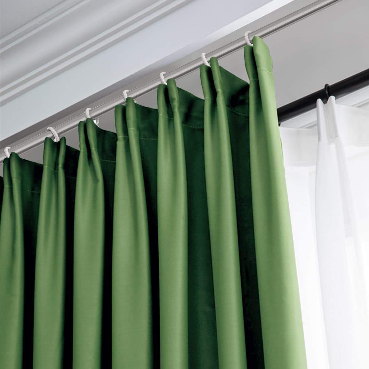 High density dim out  plain outlook Blackout Curtains Fabric for Bedroom Living Room supplier