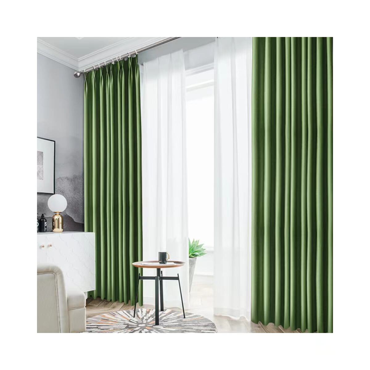 High density dim out  plain outlook Blackout Curtains Fabric for Bedroom Living Room supplier