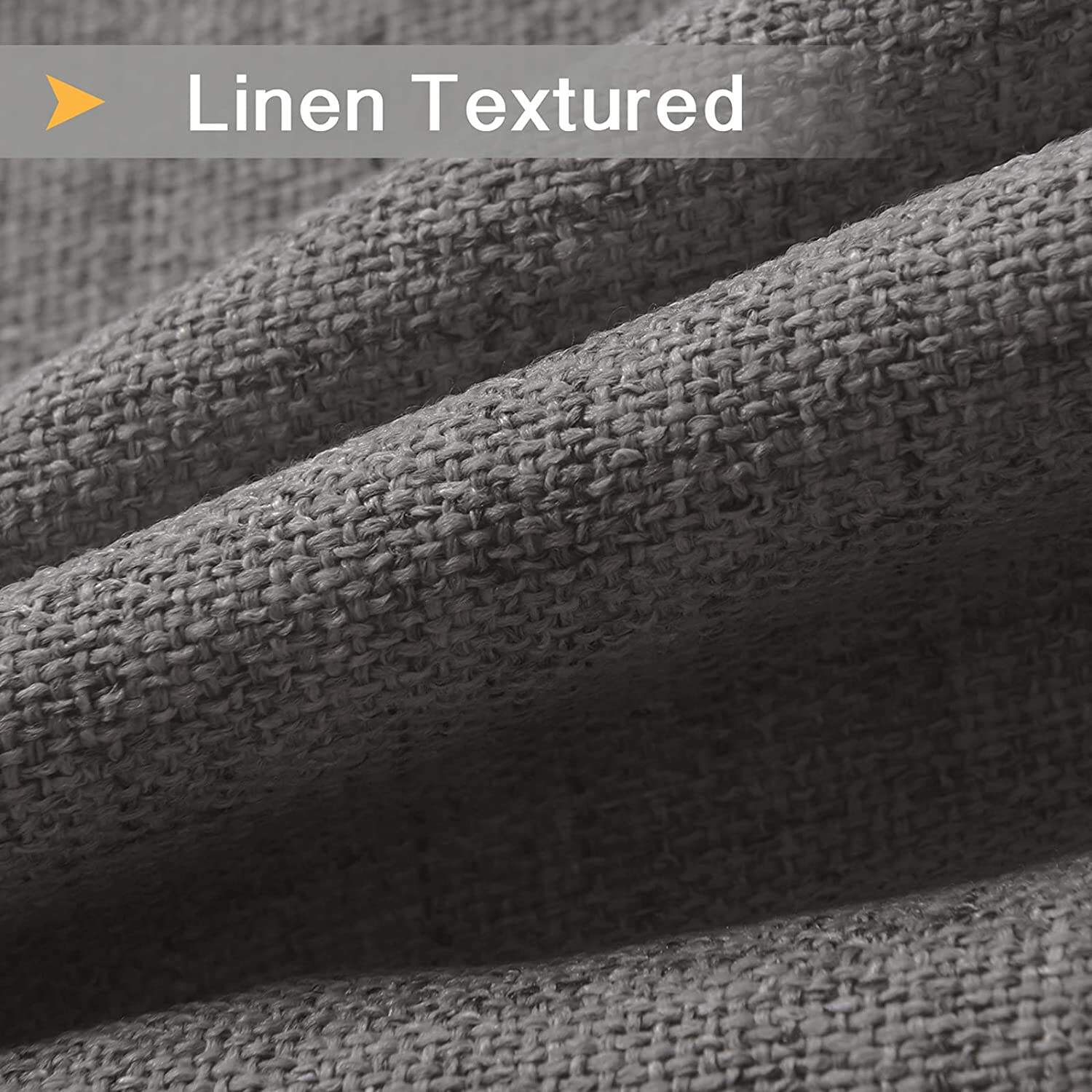 Faux linen ready made curtain pinch pleat 100% Blackout Curtains Fabric and curtain factory