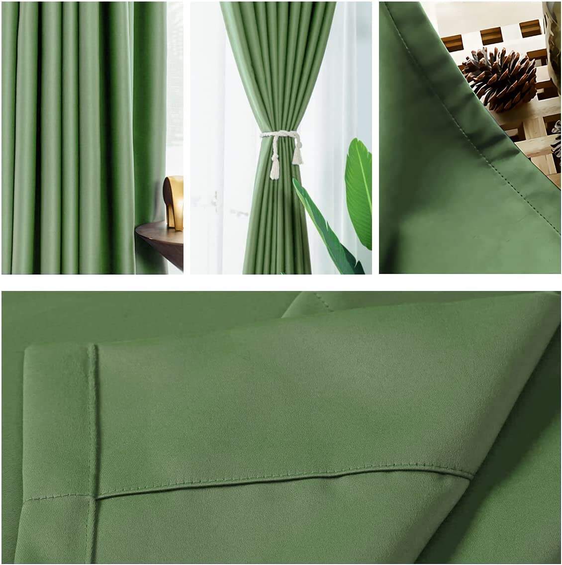 High density dim out  plain outlook Blackout Curtains Fabric for Bedroom Living Room manufacture