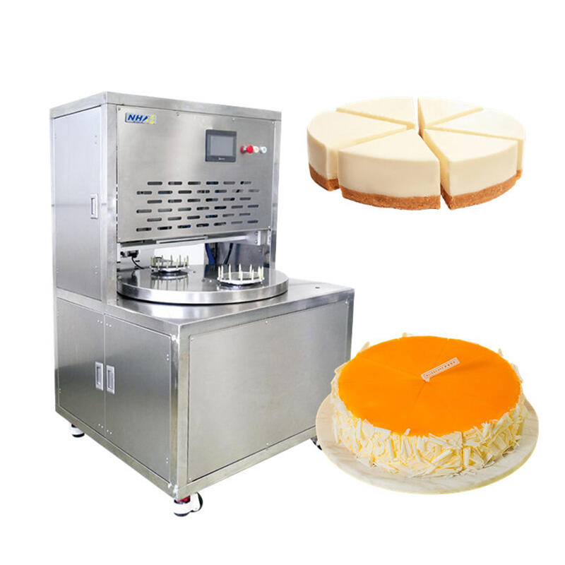 Full Automatic High-Speed Ultrasonic Cutting Machine For Double Round Cake Pie Cheese Factory Wholesale Price