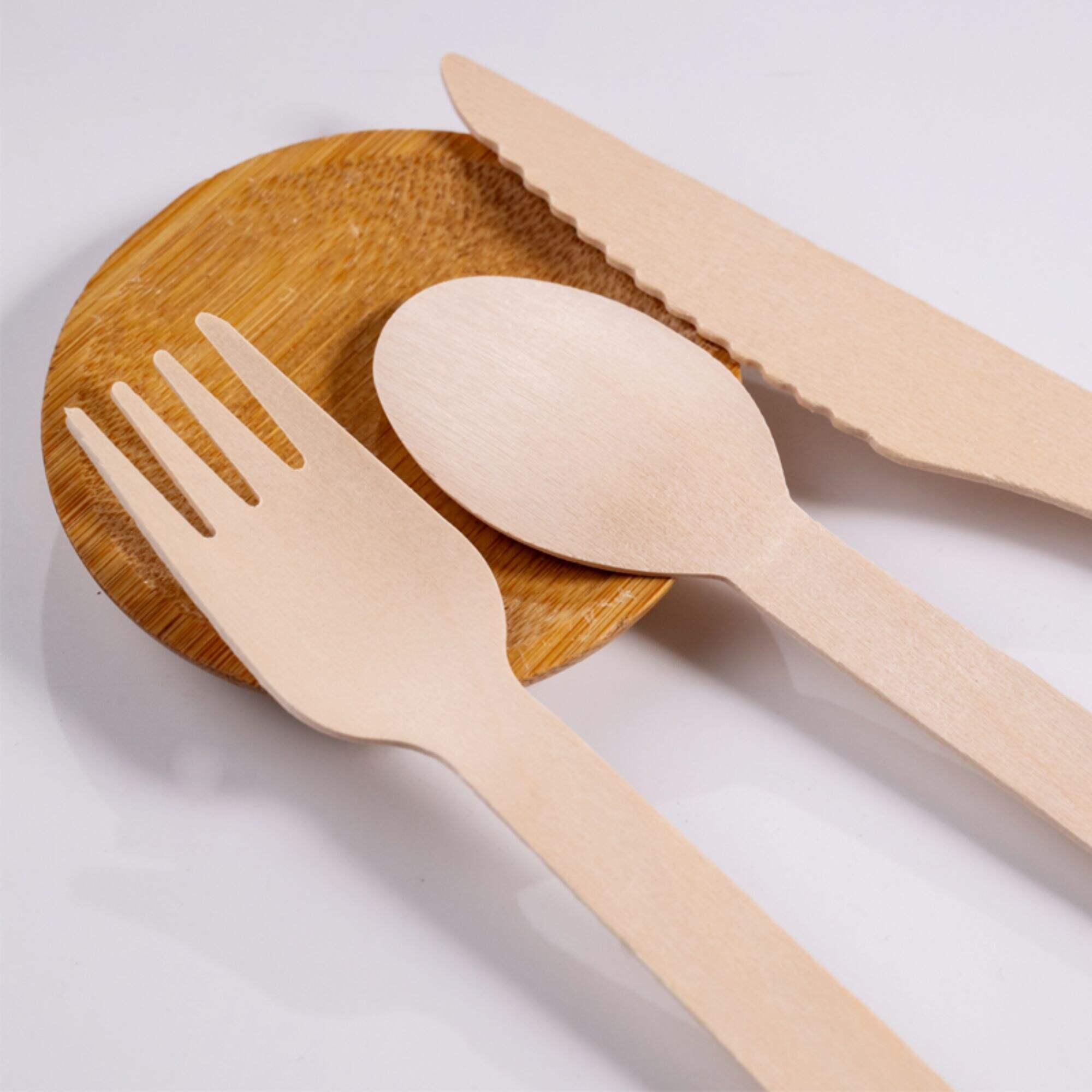 Wooden cutlery set