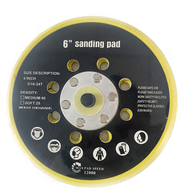 Innovation and Safety: 8-Inch Velcro Backing Pad