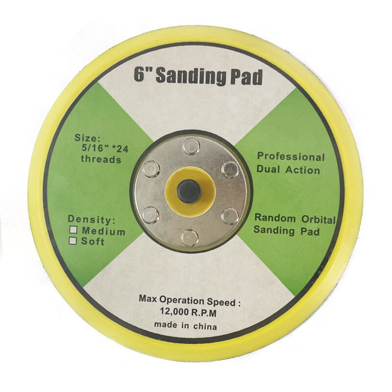 6 Inch 150 mm polishing pad hook and loop pad abrasive disc customizable self-adhesive auto buffing pad