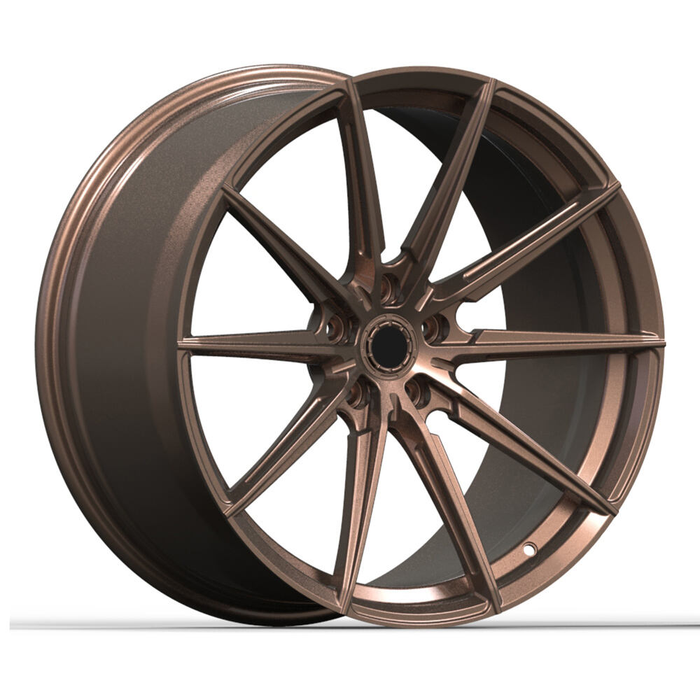 Matte Bronze 20 Inch 5x112 Monoblock Multi Spoke Forged Rims Custom Wheels for Mercedes-Benz CLS 63 Amg manufacture