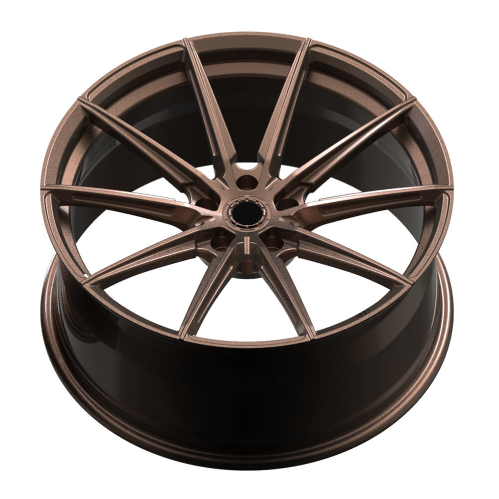 Matte Bronze 20 Inch 5x112 Monoblock Multi Spoke Forged Rims Custom Wheels for Mercedes-Benz CLS 63 Amg details