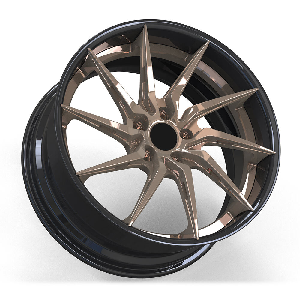 18 19 20 21 22 23 Inch Customized Bronze Multi Spoke 2 Pieces Custom Forged Wheels Rims 19 Inch Alloy Wheels 5x114 for for Lexus details