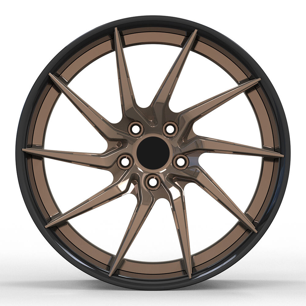 18 19 20 21 22 23 Inch Customized Bronze Multi Spoke 2 Pieces Custom Forged Wheels Rims 19 Inch Alloy Wheels 5x114 for for Lexus supplier