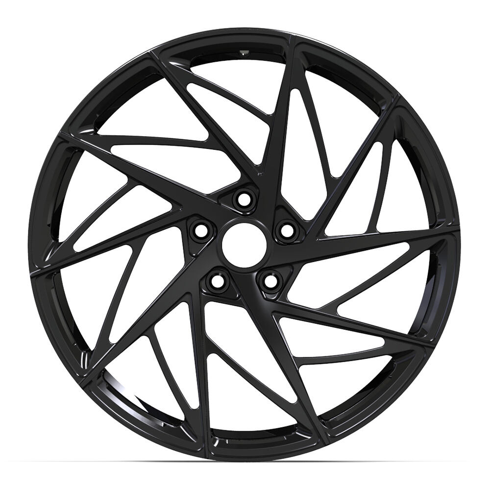 Gloss Black Alloy Wheels 16-24 Inch 1 Piece Monoblock Forged Aluminum Alloy 5 Hole Passenger Car Wheel Rim for Tesla supplier