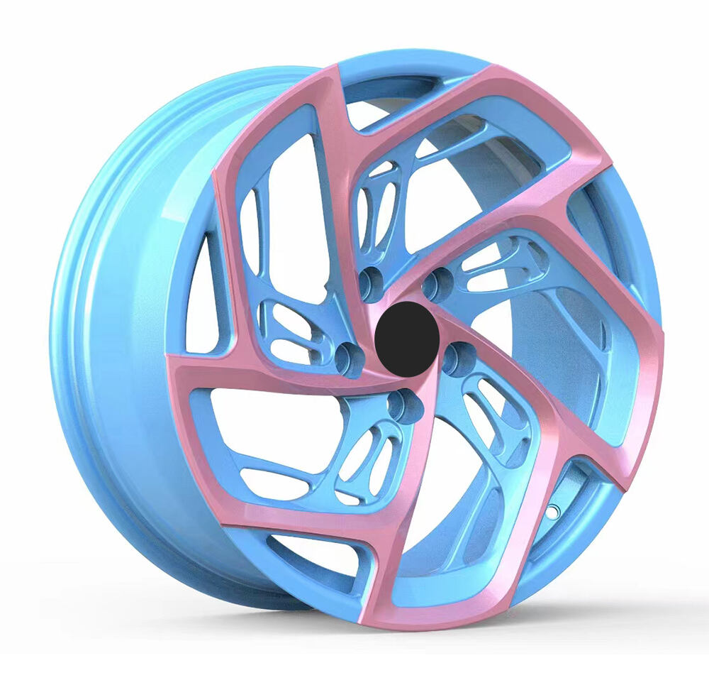 High Quality Forged Custom Blue Pink Color Passenger Car Wheels Monoblock Forged Wheel Rim 19''- 24'' Inch for Ferrari supplier