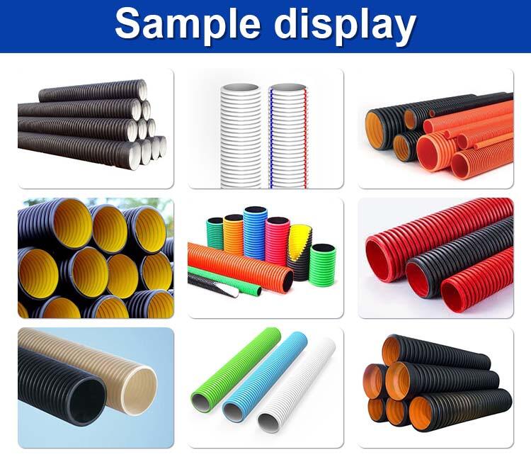 Sevenstars HDPE PE PP PVC Multifunctional Single Wall Corrugated Pipe Extruding Line Machine Single Screw Core Motor Gearbox manufacture