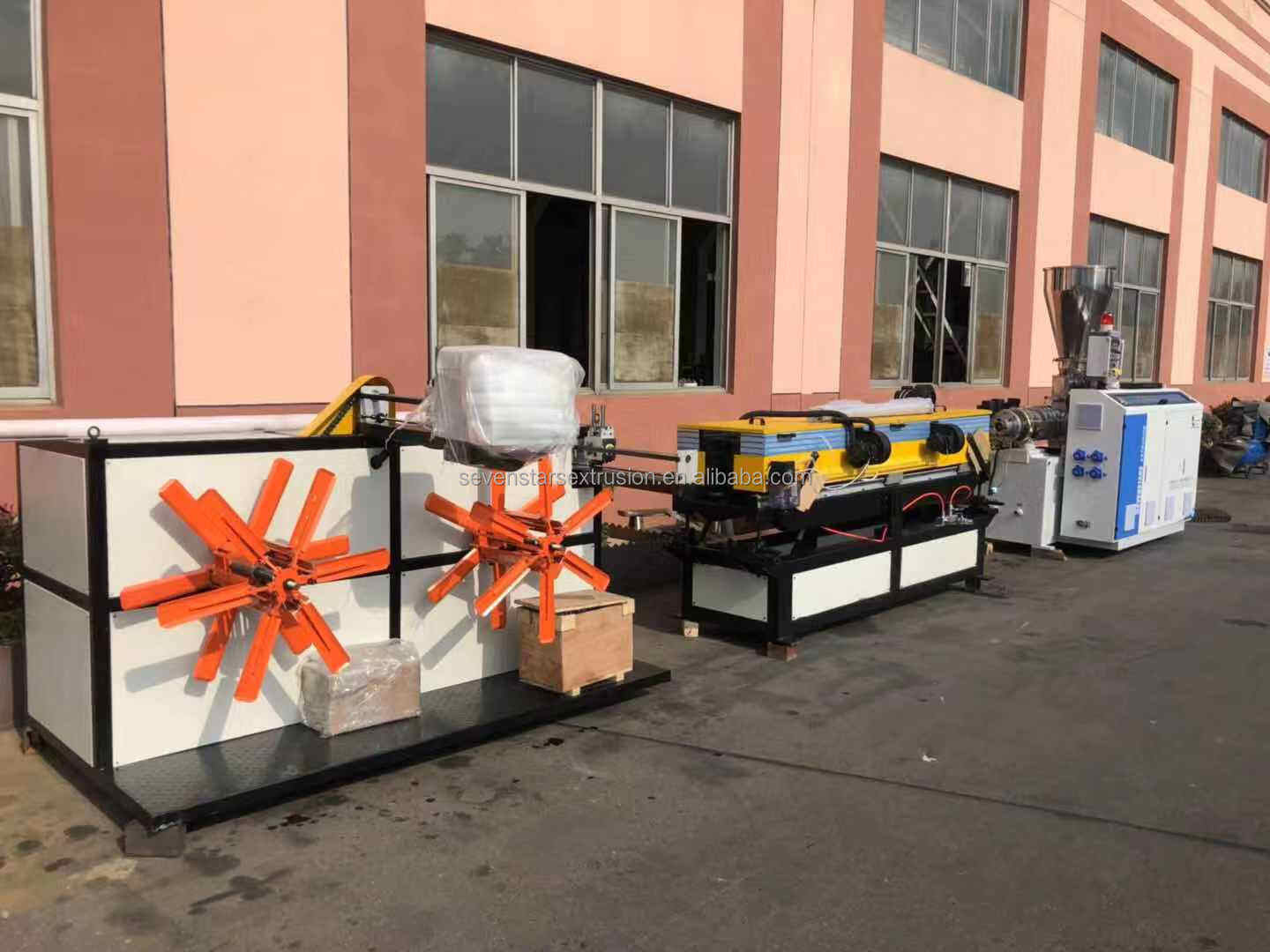 Plastic PVC PP PE PA Electric Sheath Corrugated Hose Making Machine supplier