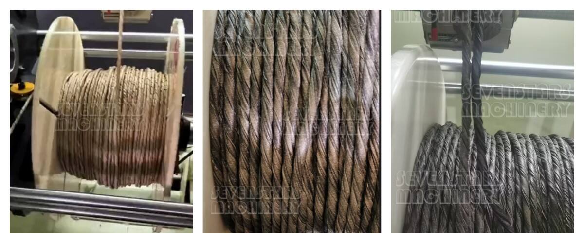 Sevenstars PP PE PVC Outdoor Furniture Rattan Wicker Artificial Making Machine Weaving Twisting Machine manufacture