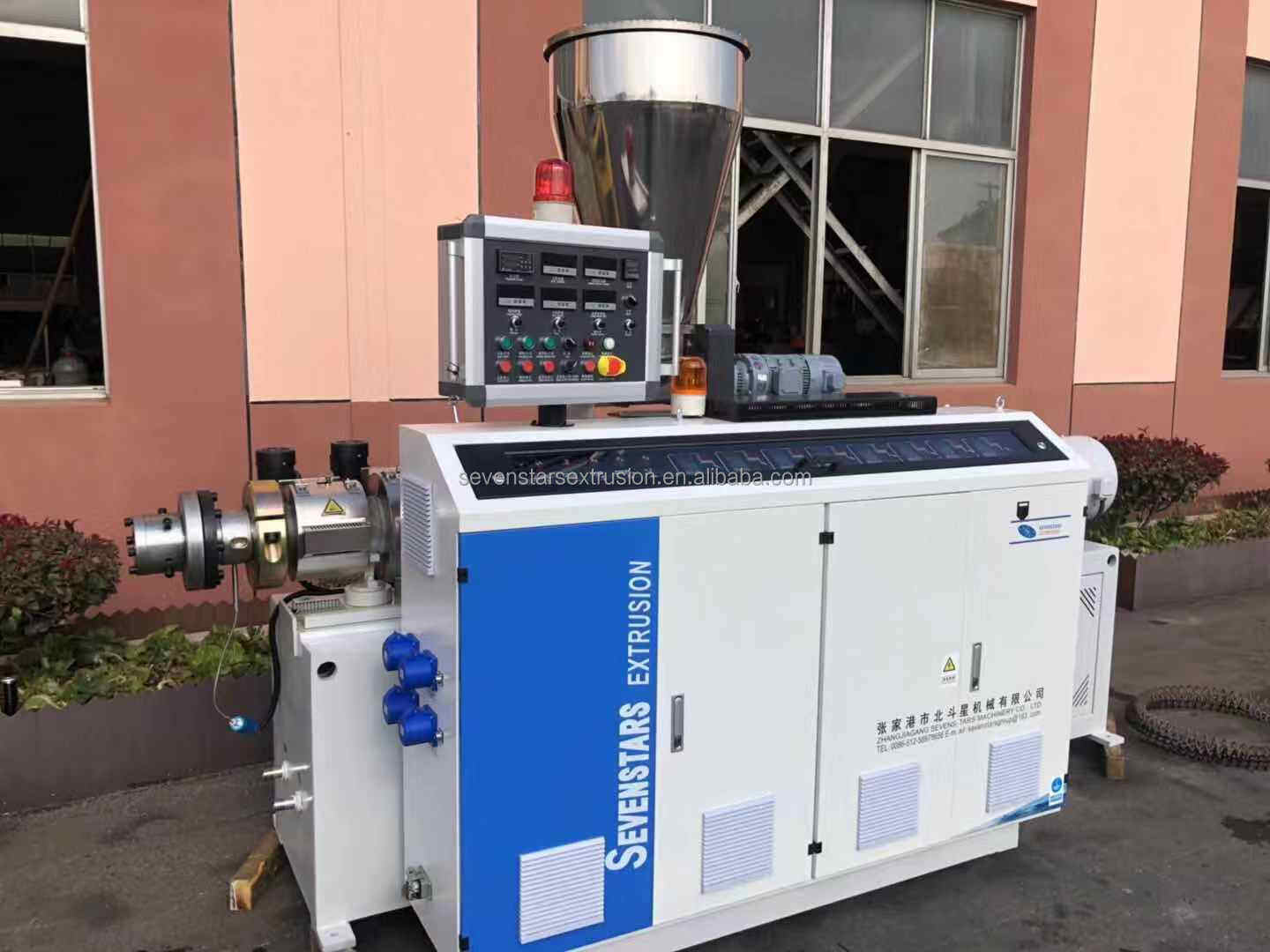 Plastic PVC PP PE PA Electric Sheath Corrugated Hose Making Machine details