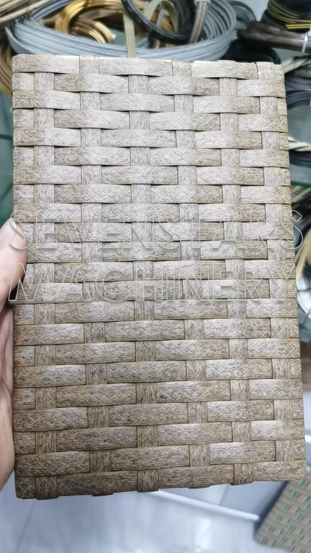 Sevenstars Variable Multi-color Rattan Imitation Machine Production Weaving Plastic Wicker making Line factory