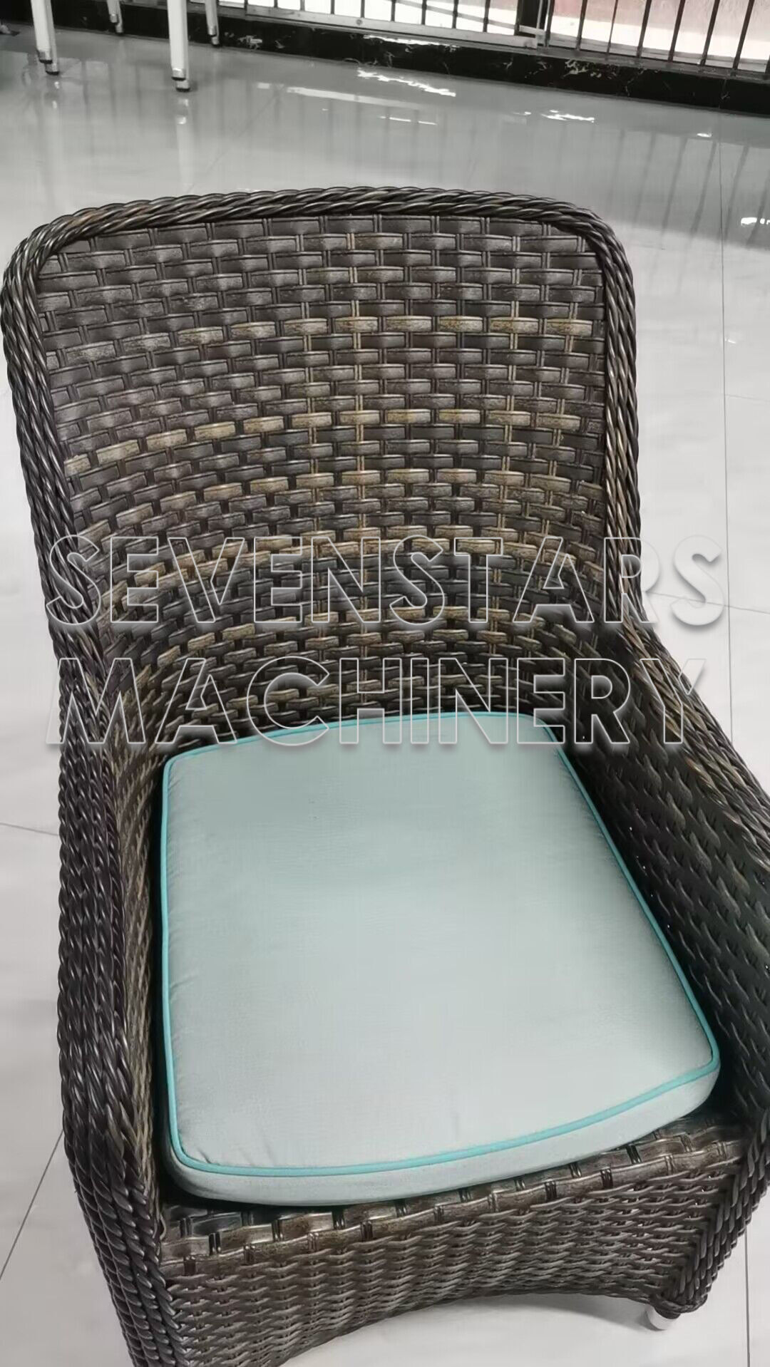 Sevenstars Variable Multi-color Rattan Imitation Machine Production Weaving Plastic Wicker making Line factory