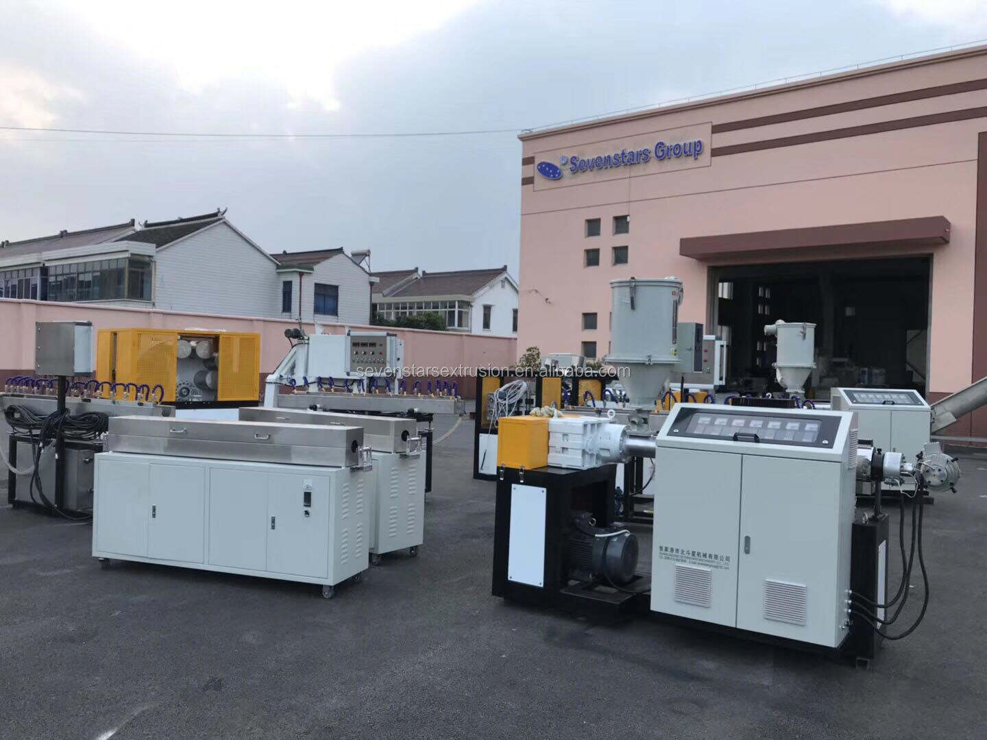 Sevenstars Steel Wire Hose Garden Pipe Reinforced Pipe Frost Resistant PVC Pipe Extrusion Line factory