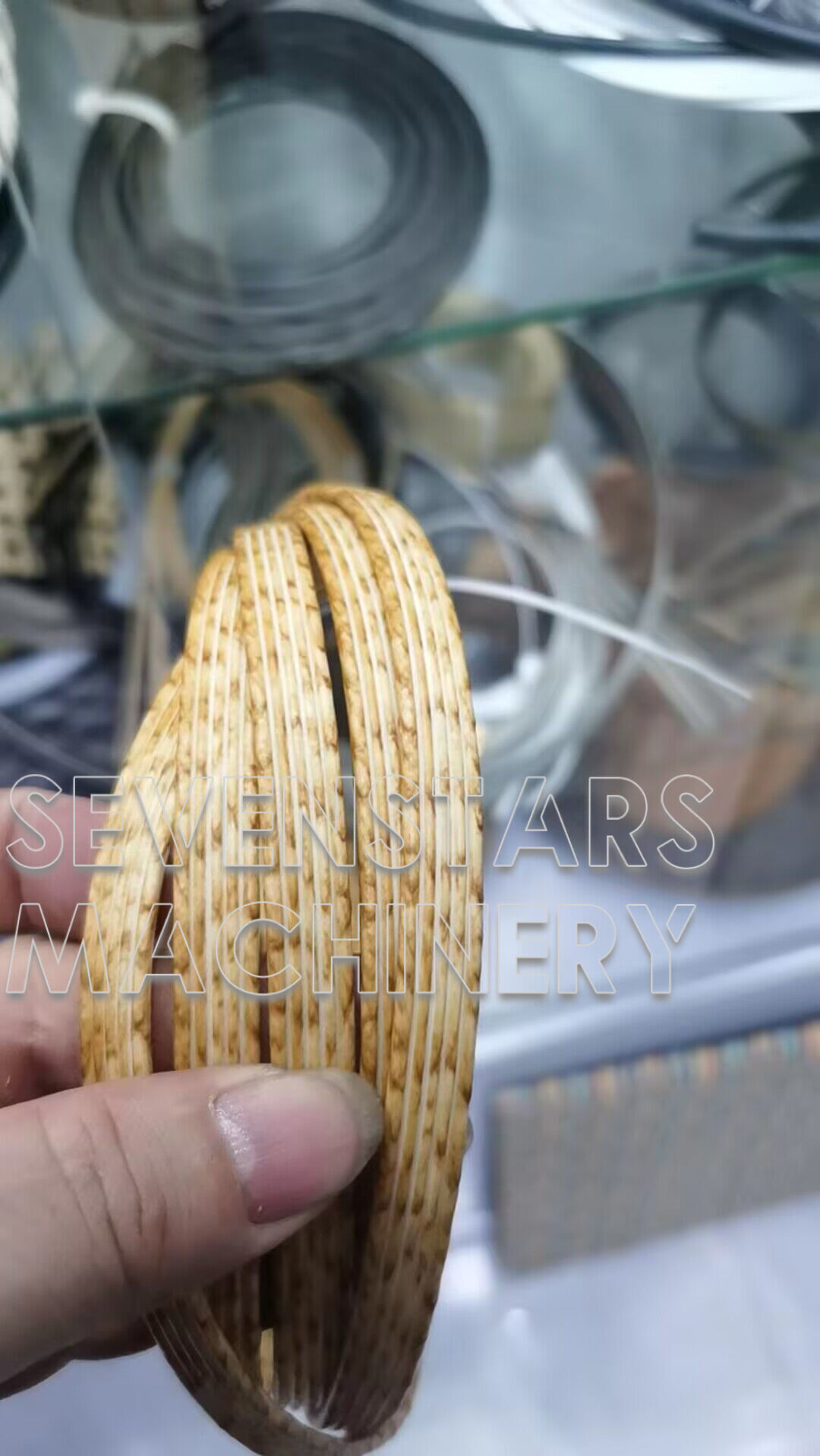 Sevenstars Variable Multi-color Rattan Imitation Machine Production Weaving Plastic Wicker making Line manufacture