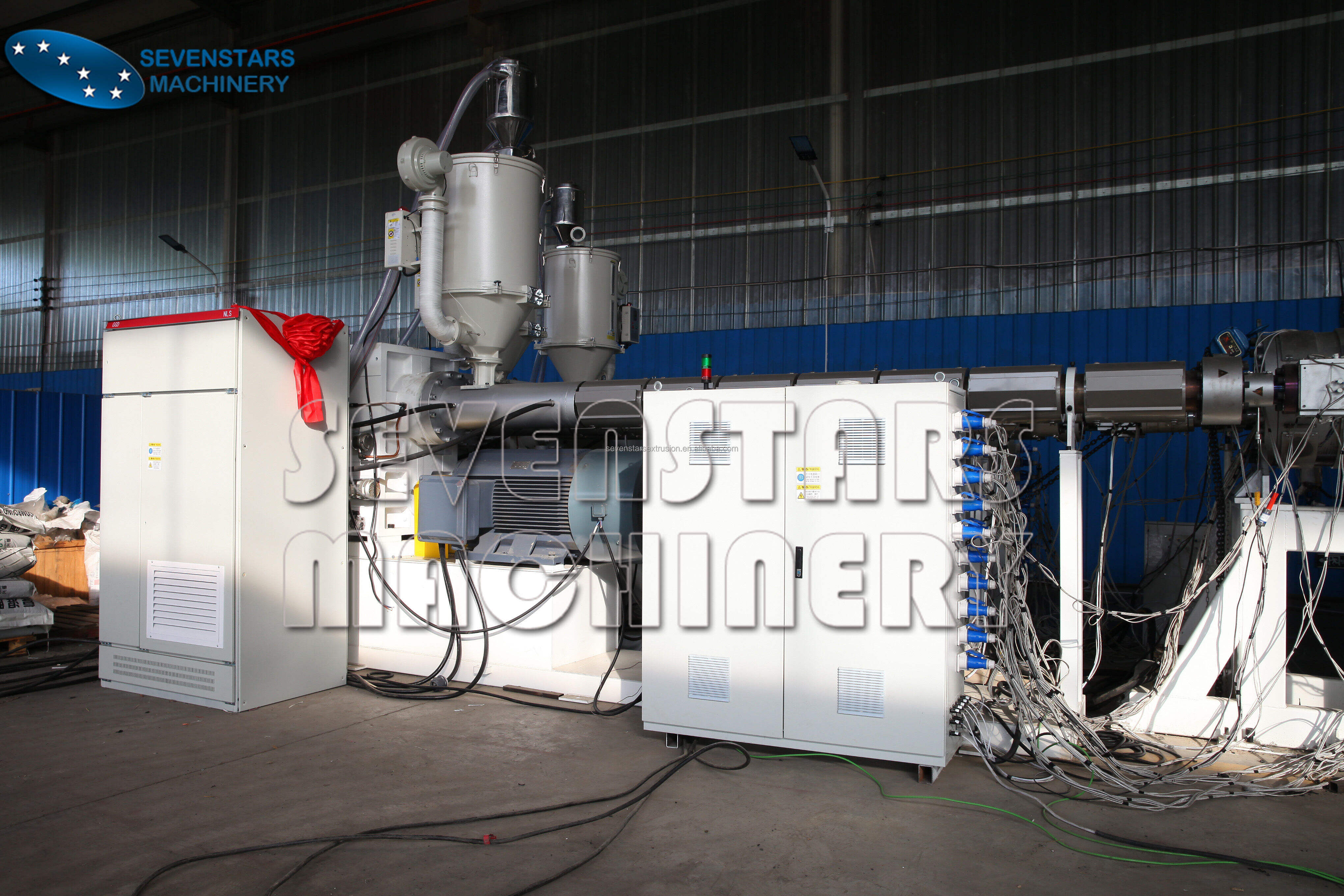 Sevenstars Double Wall Corrugated Pipe Extrusion Production Line Drain-pipe Making Machine manufacture