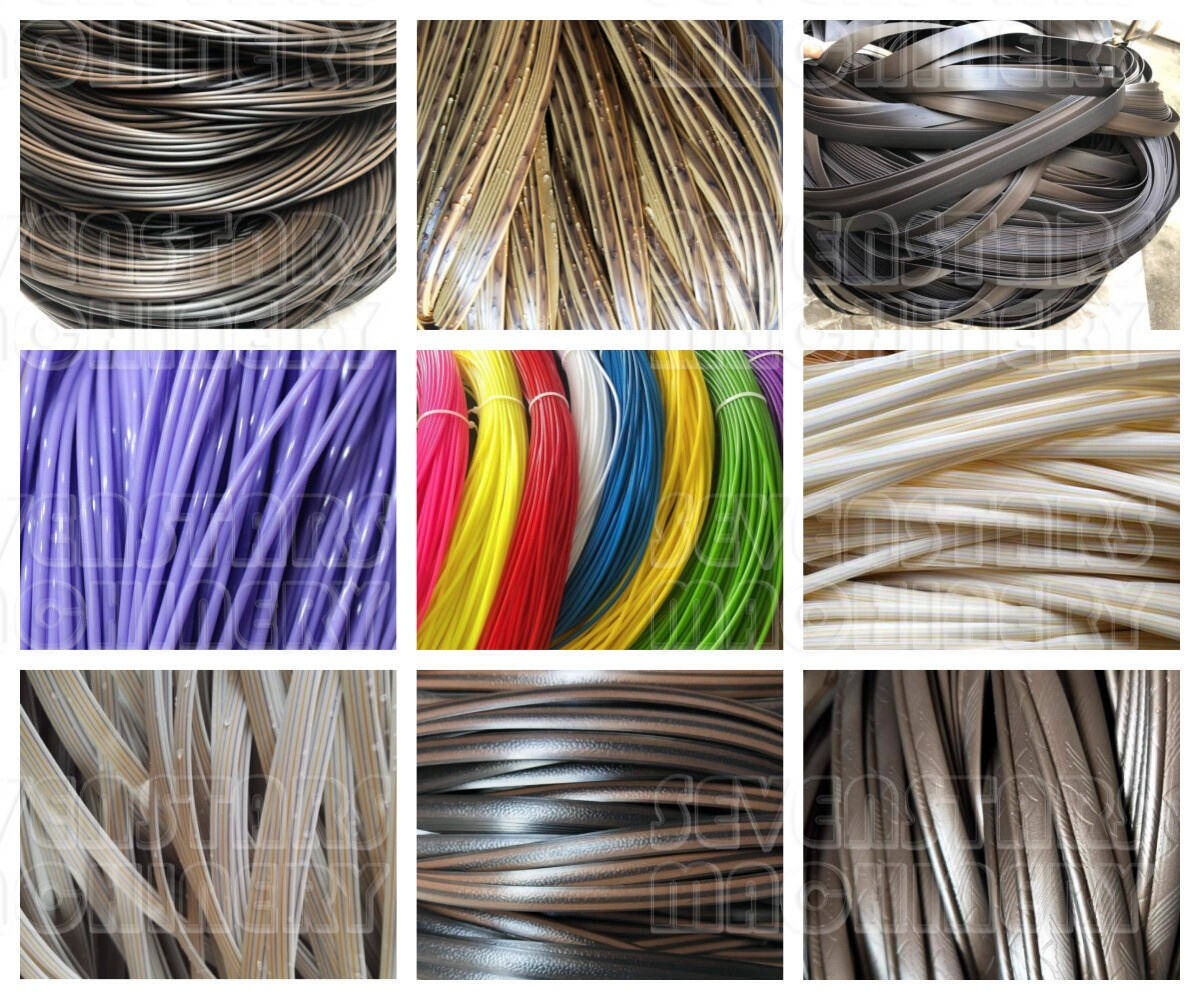 Sevenstars PP PE PVC Outdoor Furniture Rattan Wicker Artificial Making Machine Weaving Twisting Machine details