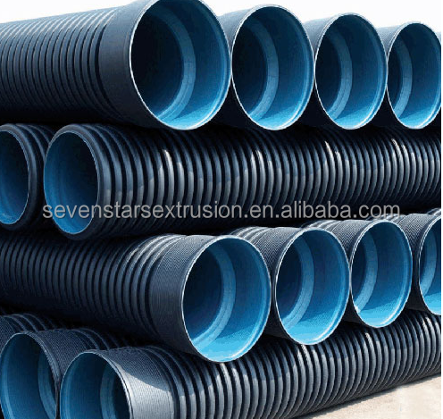 Sevenstars Double Wall Corrugated Pipe Extrusion Production Line Drain-pipe Making Machine factory