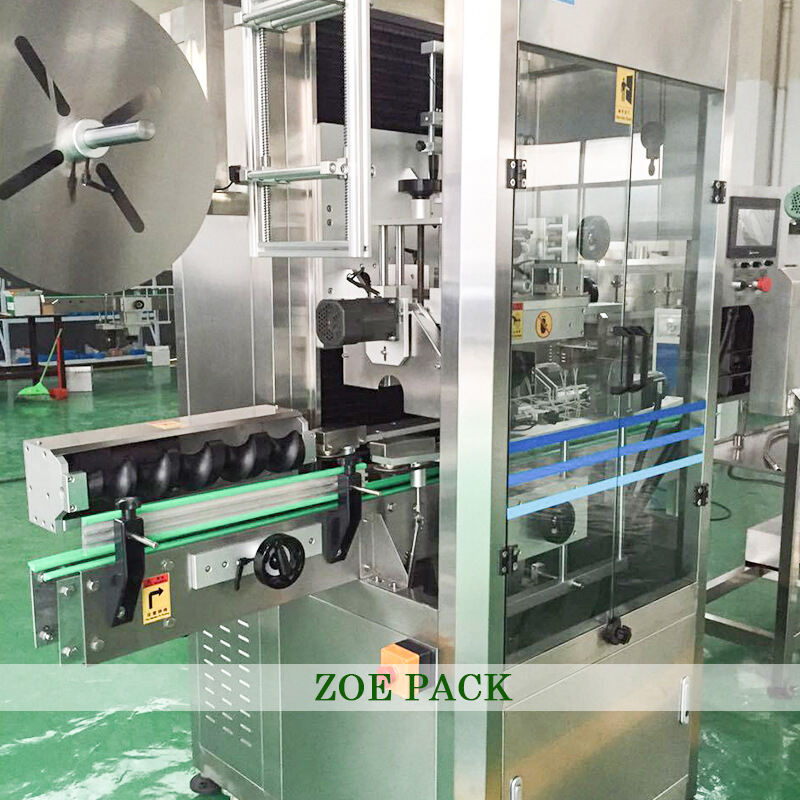 High Speed Automatic Sleeve Shrink Label Detergent Bottle Beverage Packing Food Container Labeling Machine manufacture