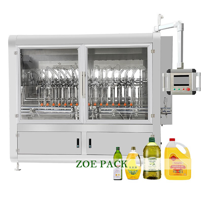 Factory Manufacturing Bottling Olive Oil Filling Machines Edible Oil Liquid Filling Machine Piston Pump Oil Filler manufacture