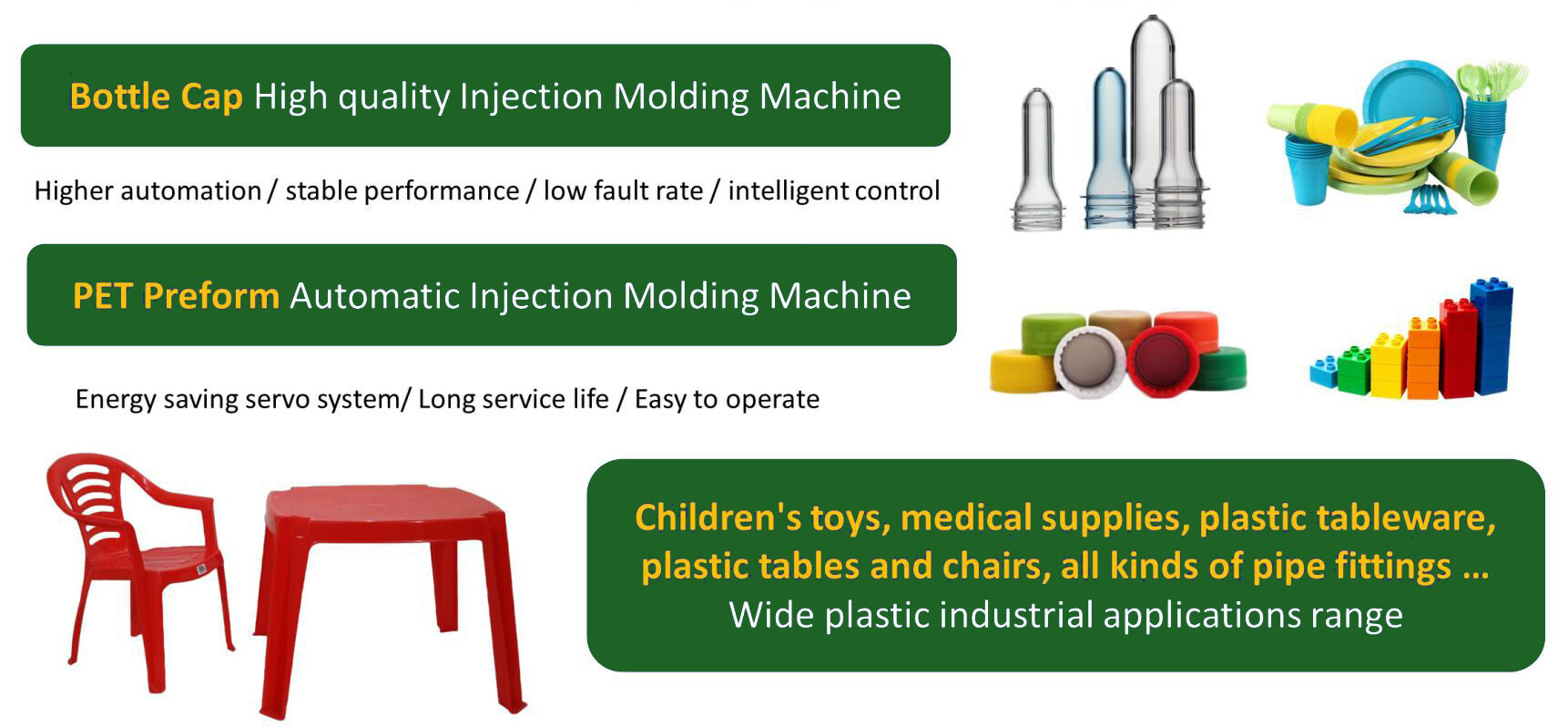 High Speed Efficiency Plastic PET Injection Molding Machines Preform Making manufacture