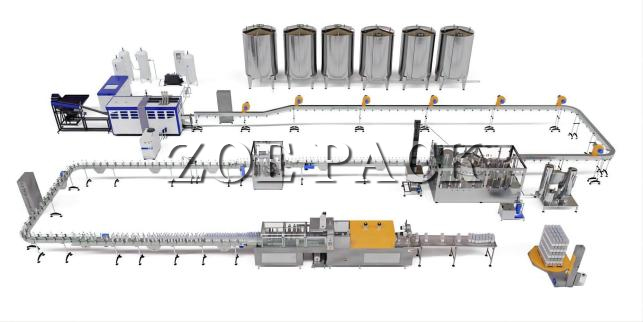 Mașină completă automată de umplere a sticlelor de 5 galoane la cheie, butoi de 5 galoane, fabrică de linie de producție de apă pură