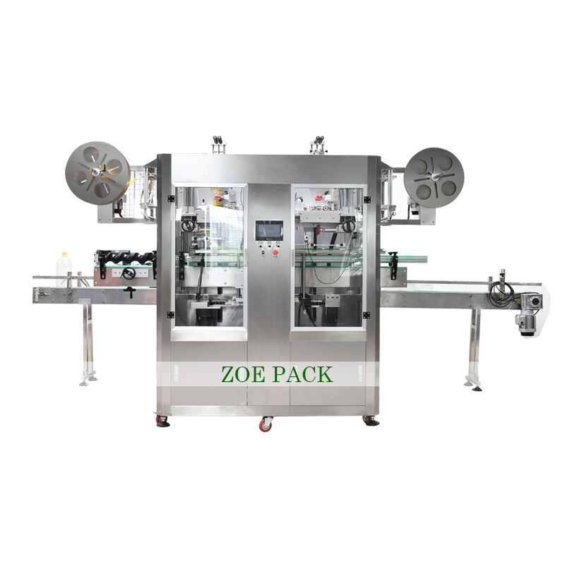 High Speed Automatic Sleeve Shrink Label Detergent Bottle Beverage Packing Food Container Labeling Machine manufacture