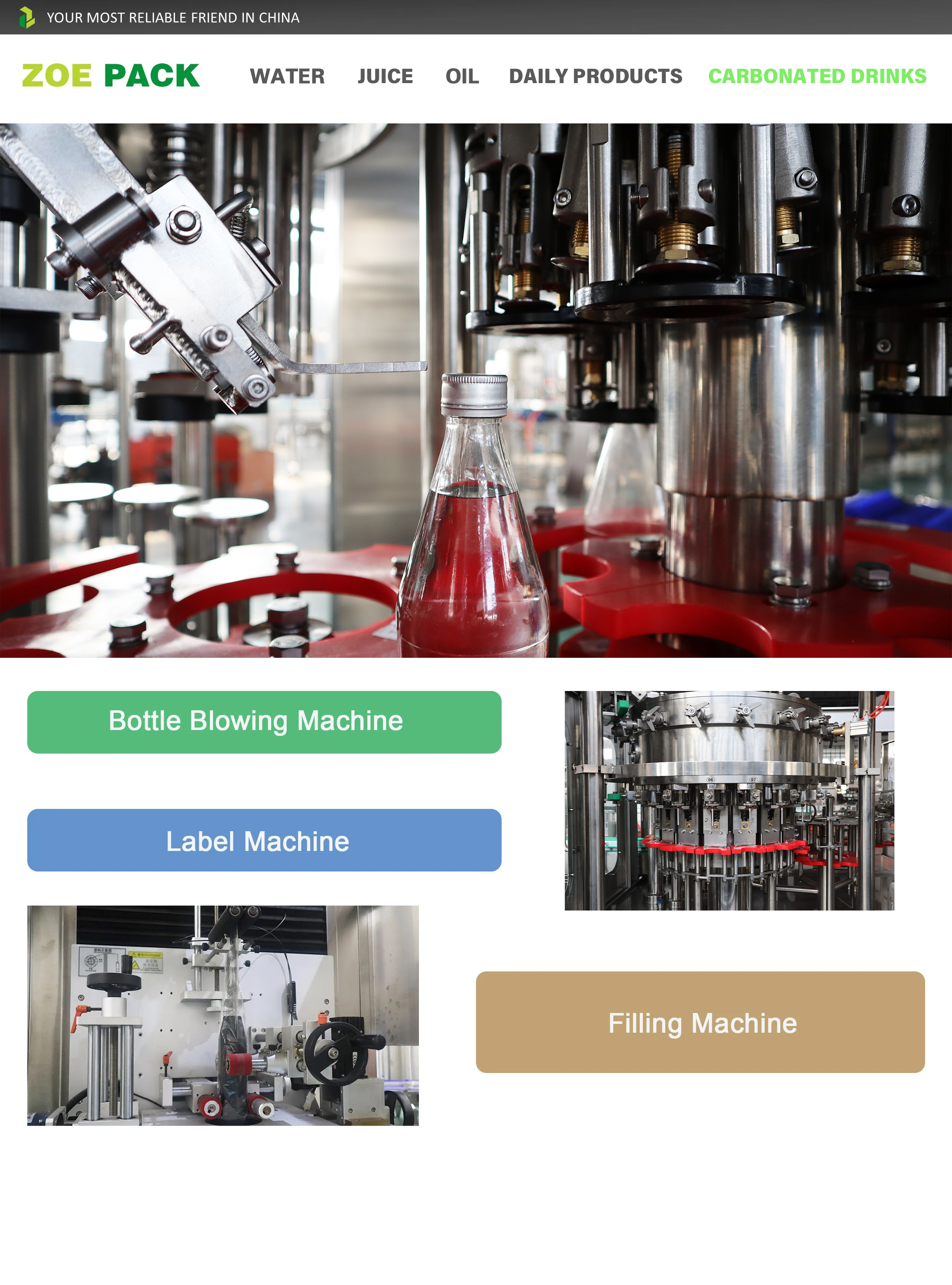 Fàbrica de planta d'ompliment d'aigua potable mineral esportiva carbonatada d'embotellament d'alta velocitat