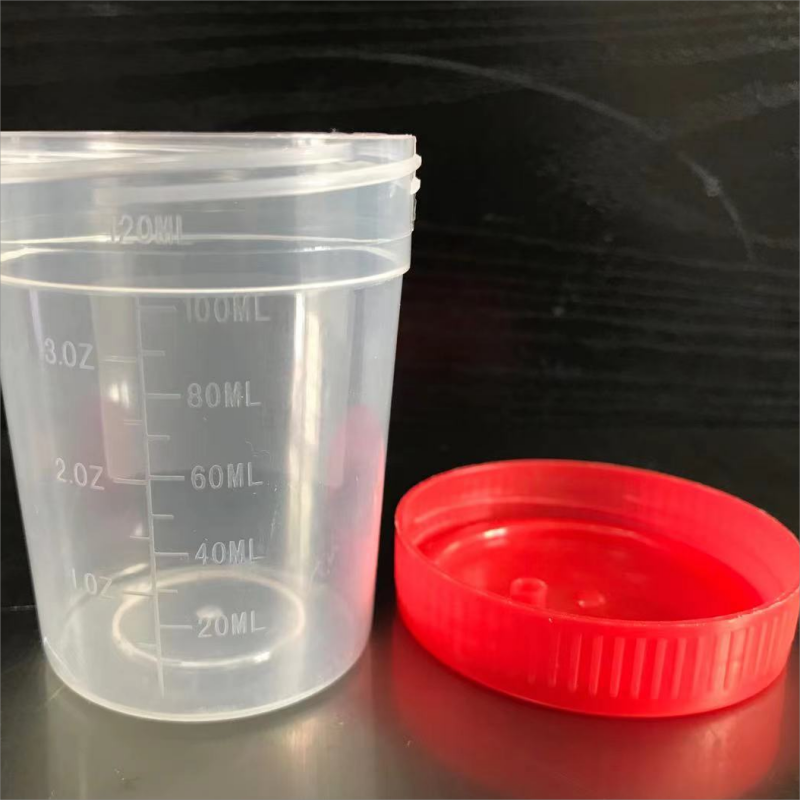 100ml 120ml specimen container urinal cup disposable sterile specimen cups with/without Label urine container details