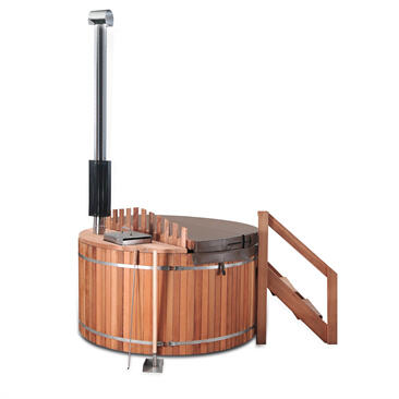 WHT-WIseries Hot Tub BATH/Divertiment Ċedru/Spruce/Thermo Wood