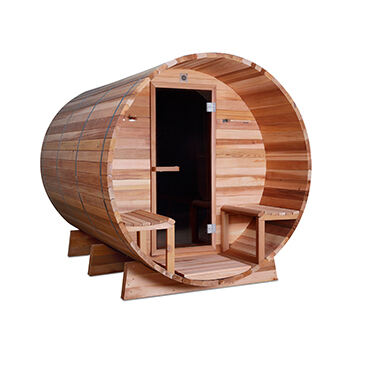 Outdoor Barrel Sauna -sarja SAUNAHUONE SAUNA-KYLPY Setri/Kuusi/Thermo-puu