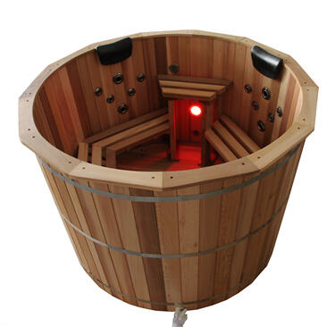 WHT-WSPAseries Hot Tub BATH/Entertainment Cedar/Spruce/Thermo Wood